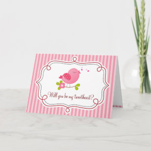 Tweetheart fågelvalentin kort för dag (rosor)