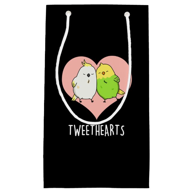 Tweethearts Funny Love birds Pun Mörk BG (Framsidan)