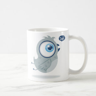 Tweeting fågel kaffemugg