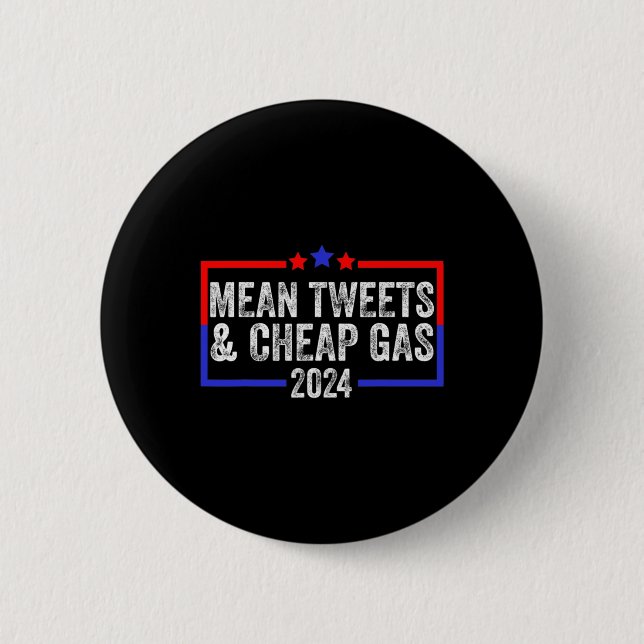 Tweets and Billigt Gas Funny 2024 Pro Trump Knapp (Framsida)
