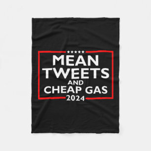Tweets and Billigt Gas Funny 2024 Pro-trump-val Fleecefilt