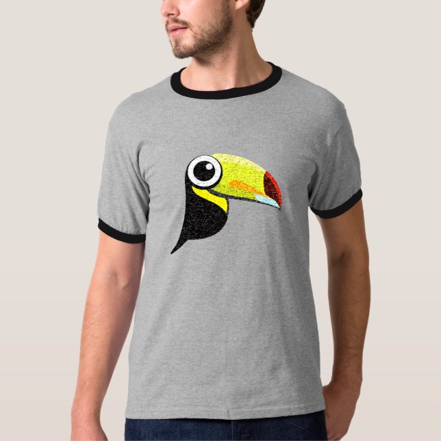 Tweetworks Antiqued Toucan T T-shirt (Framsida)