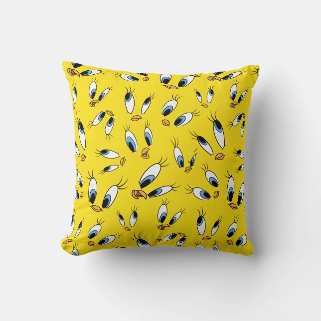TWEETY™ Ansikte Mönster Kudde (Framsida)