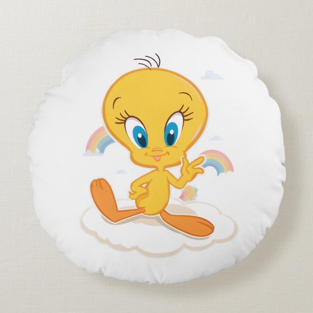 Tweety Bird  Rund Kudde (Framsidan)