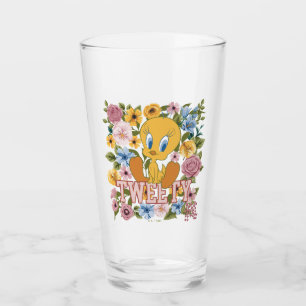 TWEETY™ Blommig Brodyrgrafik Glaskopp