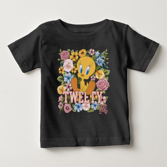TWEETY™ Blommig Brodyrgrafik T Shirt (Framsida)