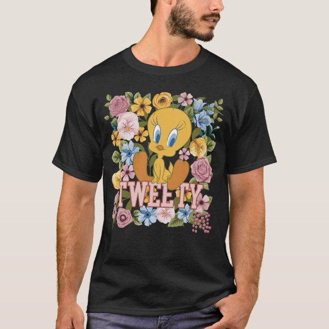 TWEETY™ Blommig Brodyrgrafik T Shirt (Framsida)