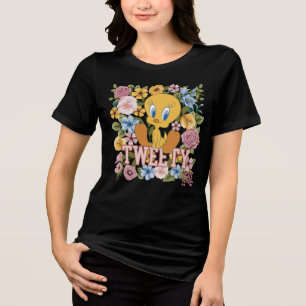 TWEETY™ Blommig Brodyrgrafik T Shirt