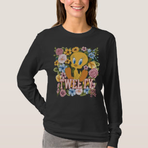 TWEETY™ Blommig Brodyrgrafik T Shirt