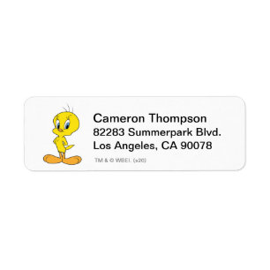 TWEETY™   Clever Bird Returadress Etikett