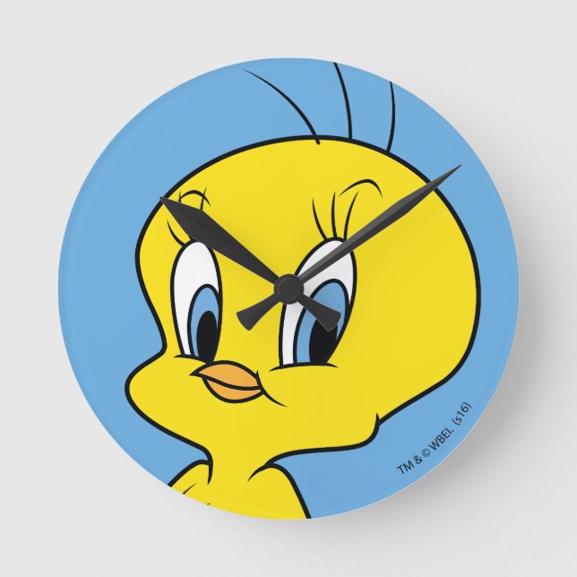 TWEETY™ | Clever Bird Rund Klocka (Framsida)