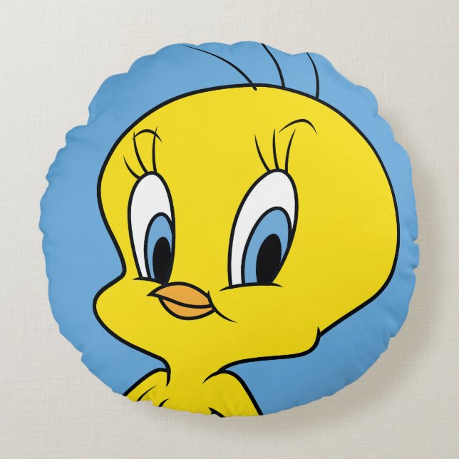 TWEETY™ | Clever Bird Rund Kudde (Framsidan)