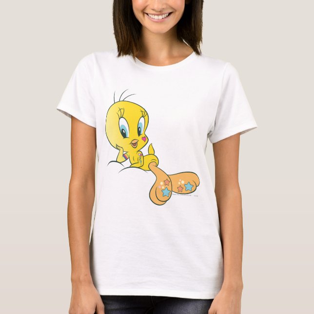 Tweety Dee-light Beats Pose 3 T-shirt (Framsida)