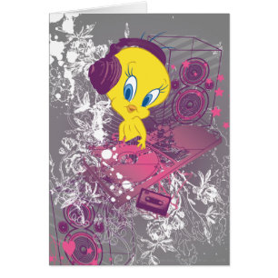 Tweety Djing Hälsningskort