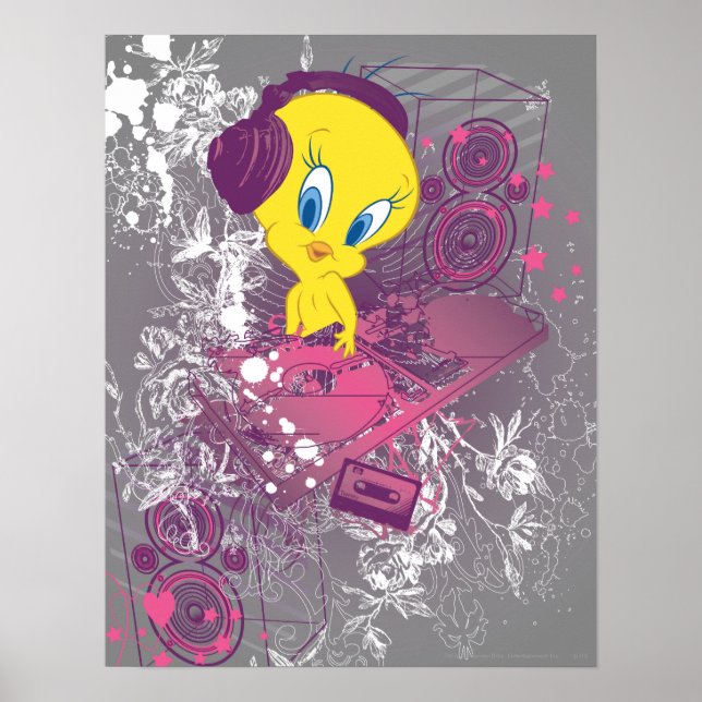 TWEETY™ Djing Poster (Framsidan)