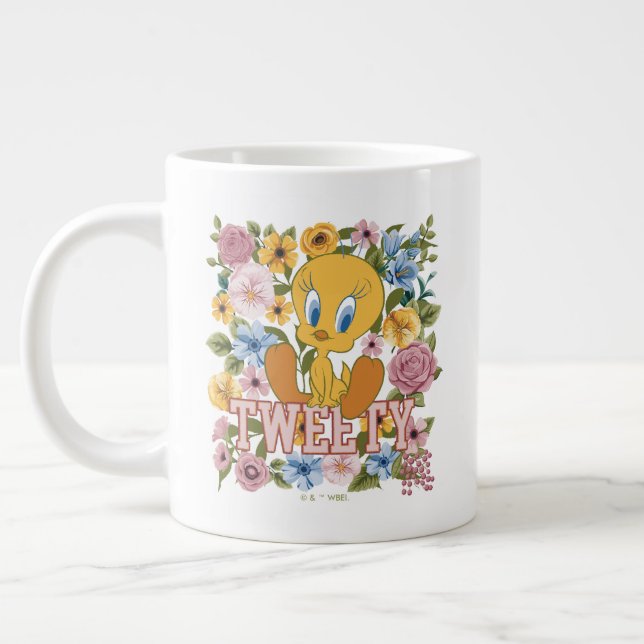 TWEETY™ Floral Embroidery Graphic Jumbo Mugg (Vänster)