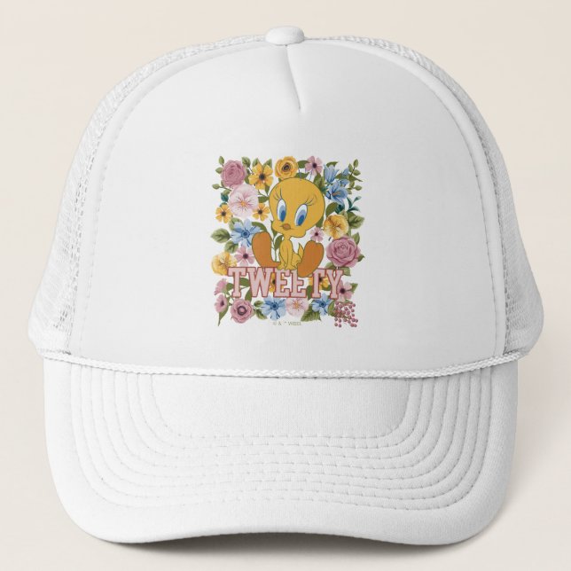 TWEETY™ Floral Embroidery Graphic Keps (Framsida)