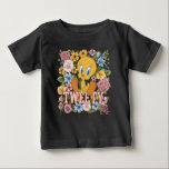 TWEETY™ Floral Embroidery Graphic T Shirt<br><div class="desc">Check out TWEETY™ in this beautiful floral graphic with stitched name effect. Wear this on a cozy tee,  tote bag,  or decorative throw pillow! Shop this design on even more custom Zazzle gifts!</div>