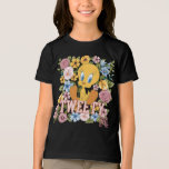 TWEETY™ Floral Embroidery Graphic T Shirt<br><div class="desc">Check out TWEETY™ in this beautiful floral graphic with stitched name effect. Wear this on a cozy tee,  tote bag,  or decorative throw pillow! Shop this design on even more custom Zazzle gifts!</div>