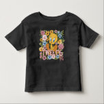 TWEETY™ Floral Embroidery Graphic T Shirt<br><div class="desc">Check out TWEETY™ in this beautiful floral graphic with stitched name effect. Wear this on a cozy tee,  tote bag,  or decorative throw pillow! Shop this design on even more custom Zazzle gifts!</div>