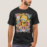 TWEETY™ Floral Embroidery Graphic T Shirt<br><div class="desc">Check out TWEETY™ in this beautiful floral graphic with stitched name effect. Wear this on a cozy tee,  tote bag,  or decorative throw pillow! Shop this design on even more custom Zazzle gifts!</div>