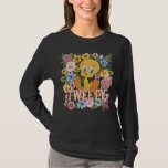 TWEETY™ Floral Embroidery Graphic T Shirt<br><div class="desc">Check out TWEETY™ in this beautiful floral graphic with stitched name effect. Wear this on a cozy tee,  tote bag,  or decorative throw pillow! Shop this design on even more custom Zazzle gifts!</div>