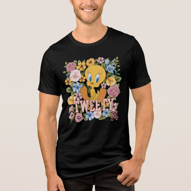 TWEETY™ Floral Embroidery Graphic T Shirt (Framsida)