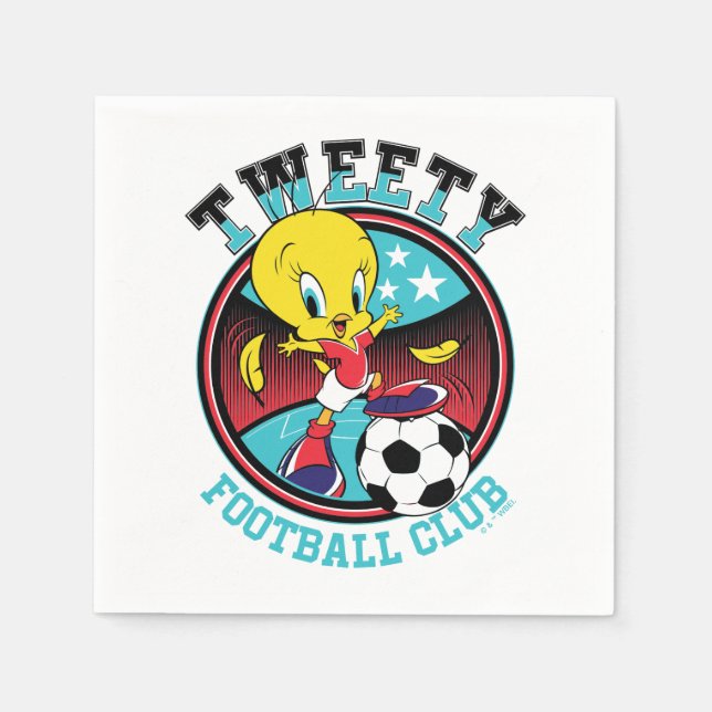 TWEETY™ Football Club Badge Pappersservett (Framsidan)