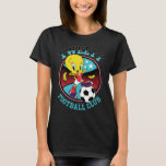 TWEETY™ Football Club Badge T Shirt<br><div class="desc">TWEETY™ stands in triumph with one foot on top of a soccer ball in this badge that reads: "TWEETY FOOTBALL CLUB". Wear this on a graphic t-shirt,  carry a tote bag,  or dring from a personalized mug! Shop this design on even more custom Zazzle gifts!</div>