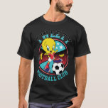 TWEETY™ Football Club Badge T Shirt<br><div class="desc">TWEETY™ stands in triumph with one foot on top of a soccer ball in this badge that reads: "TWEETY FOOTBALL CLUB". Wear this on a graphic t-shirt,  carry a tote bag,  or dring from a personalized mug! Shop this design on even more custom Zazzle gifts!</div>