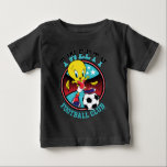 TWEETY™ Football Club Badge T Shirt<br><div class="desc">TWEETY™ stands in triumph with one foot on top of a soccer ball in this badge that reads: "TWEETY FOOTBALL CLUB". Wear this on a graphic t-shirt,  carry a tote bag,  or dring from a personalized mug! Shop this design on even more custom Zazzle gifts!</div>