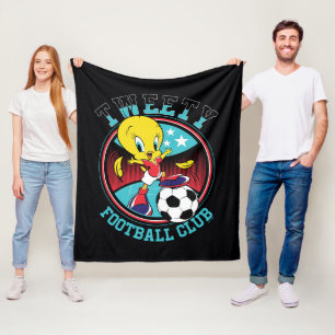 TWEETY™ Fotbollsklubb logo Fleecefilt