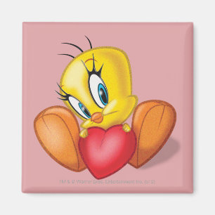Tweety håller hjärta magnet