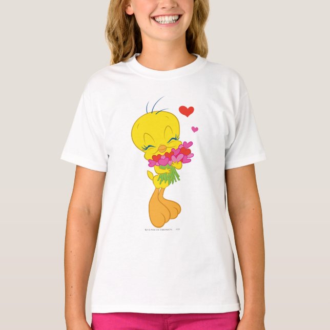 TWEETY™ Hjärtan Tee Shirt (Framsida)
