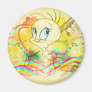 TWEETY™ i regnbågar Magnet