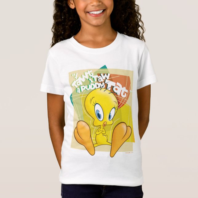 TWEETY™ "I Tawt I Taw A Puddy Tat" T Shirt (Framsida)