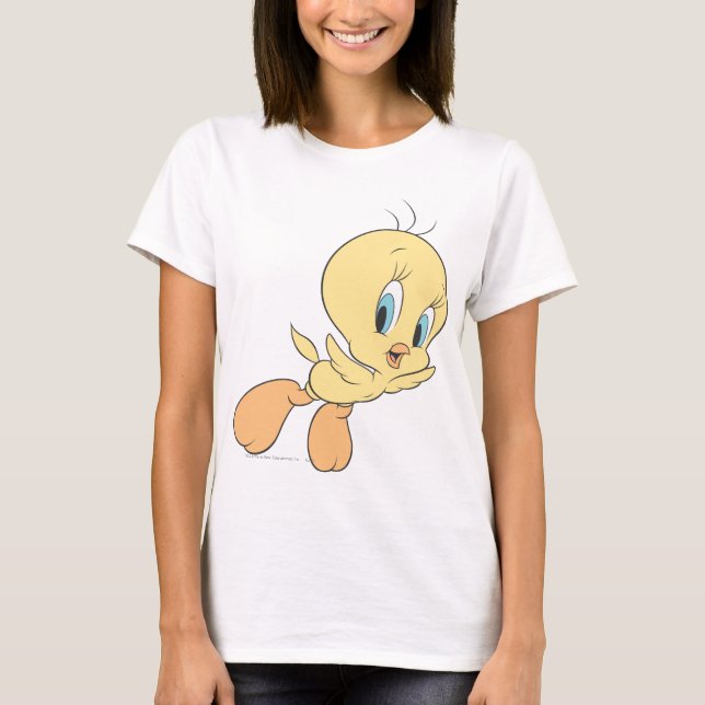 Tweety in the Clouds Pose 15 T Shirt (Framsida)