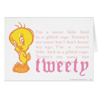 Tweety "Jag är en söt liten fågel" Hälsningskort