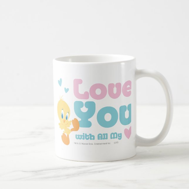 TWEETY™ "Kärlek you with All my Heart" Kaffemugg (Höger)