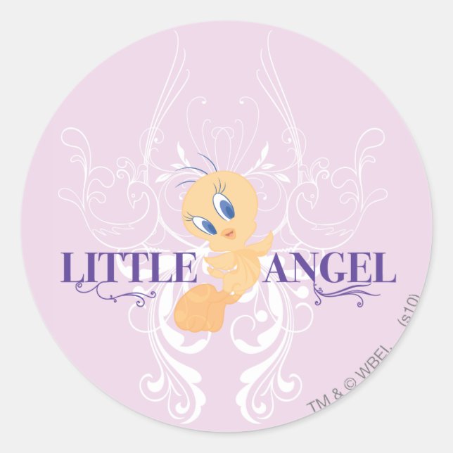 TWEETY™ "Little Angel" Runt Klistermärke (Framsida)