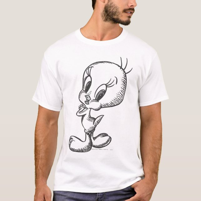 TWEETY™ Loely Black/White T Shirt (Framsida)