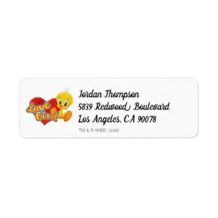 TWEETY™ - Love Bird Returadress Etikett