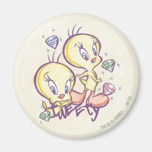 Tweety med Gems Magnet