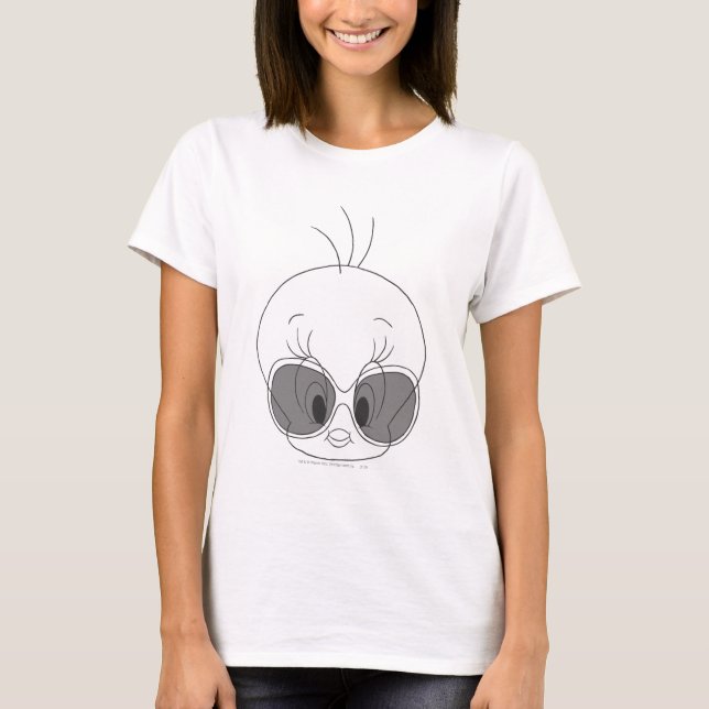 Tweety med Shades Tee Shirt (Framsida)