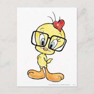 TWEETY™ Nerd Vykort