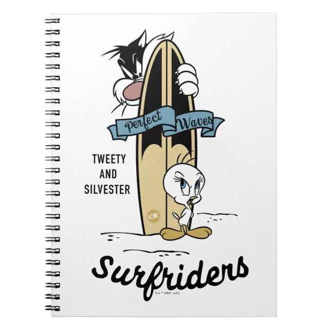 TWEETY™ och SYLVESTER™ Surfriders Anteckningsbok (Framsidan)