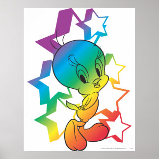 TWEETY™ Rainbow Stars Poster