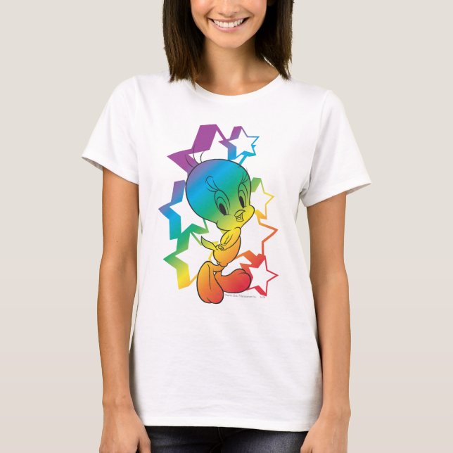 TWEETY™ Rainbow Stars Tee (Framsida)
