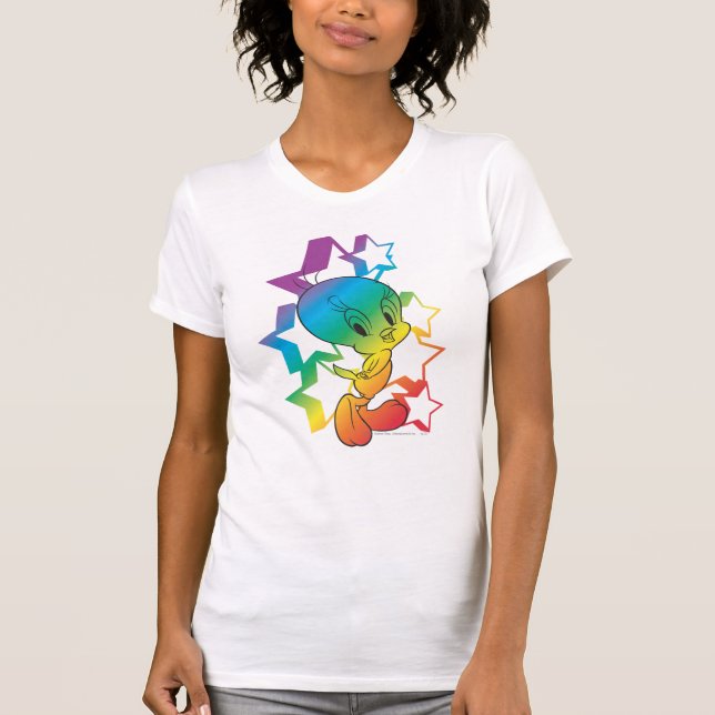 TWEETY™ Rainbow Stars Tee (Framsida)