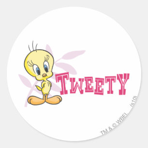 "TWEETY™"-Rosa Runt Klistermärke